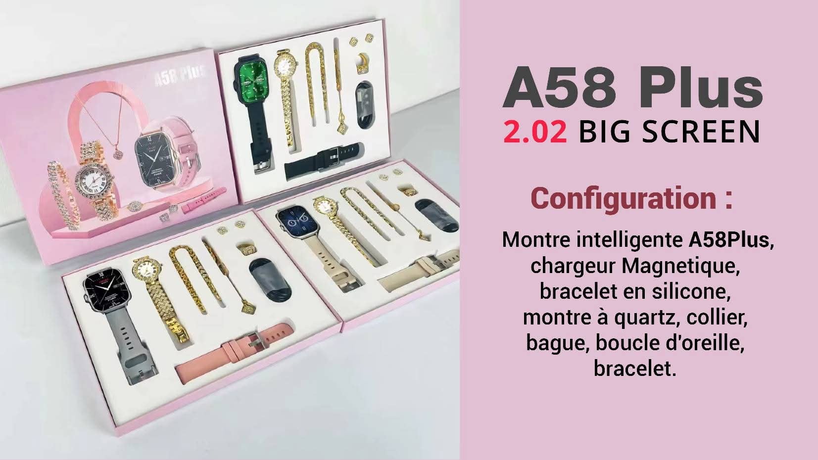 Coffret Cadeau Montre Intelligente & Bijoux de Luxe – Édition Spéciale